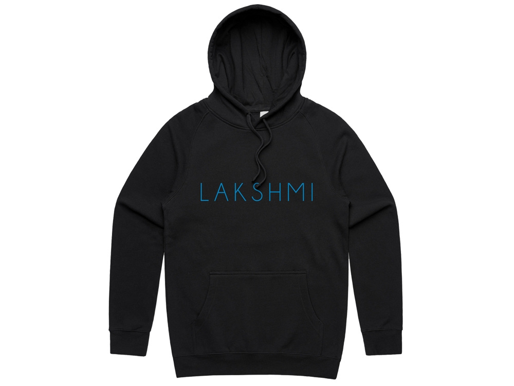 Lakshmi Logo Hoodie Black / blue