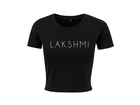 Lakshmi Logo Crop Top Black